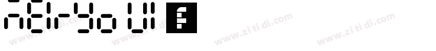 Meiryo UI 字体字体转换